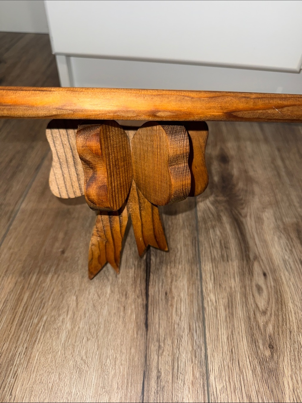 Handcrafted Wooden Bow Wall Decor - VINTAGE